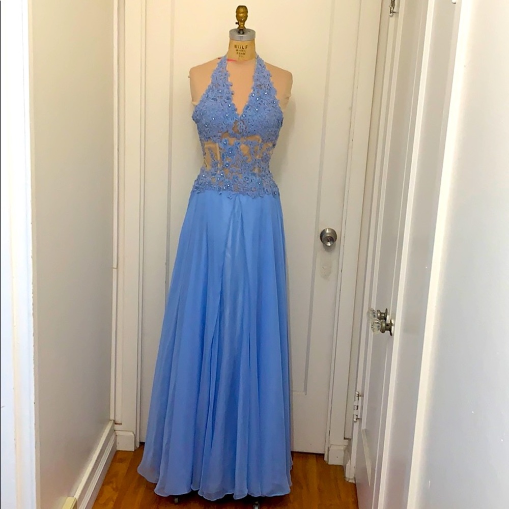 Tony Bowls Halter Gown